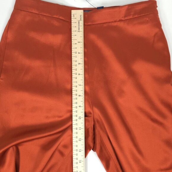 NWT POLO RALPH LAUREN 100% Silk Charmeuse Straight‎ Dress Pants Satin Size 00 - Picture 9 of 16